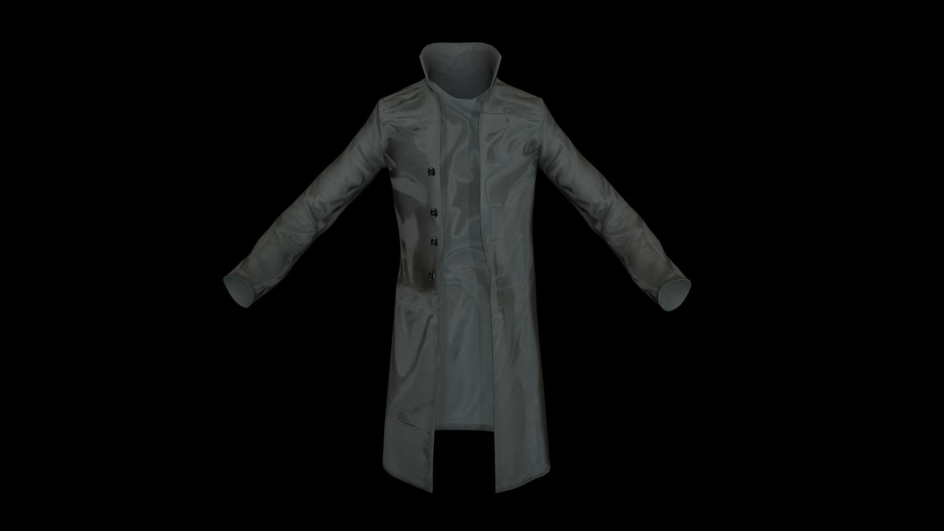 Coat 1 Low-poly 3D model_20