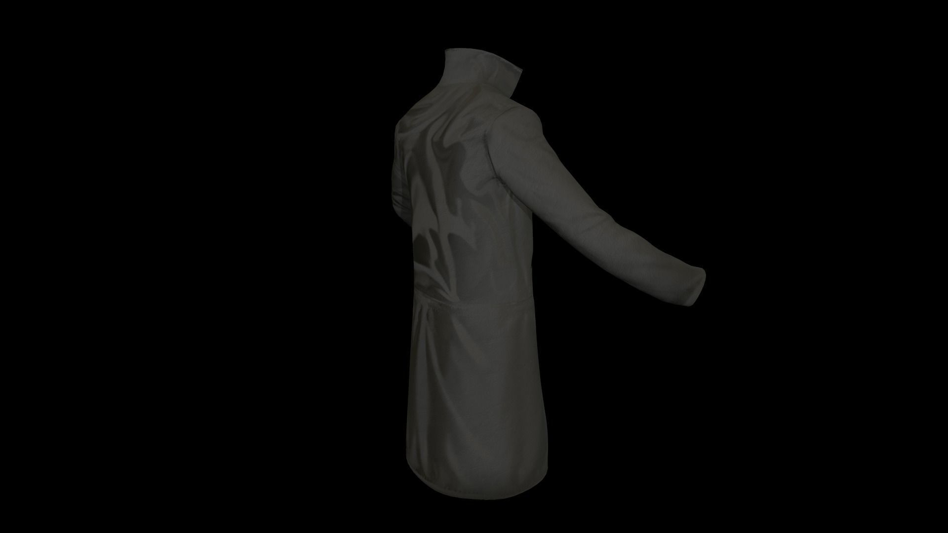 Coat 1 Low-poly 3D model_22