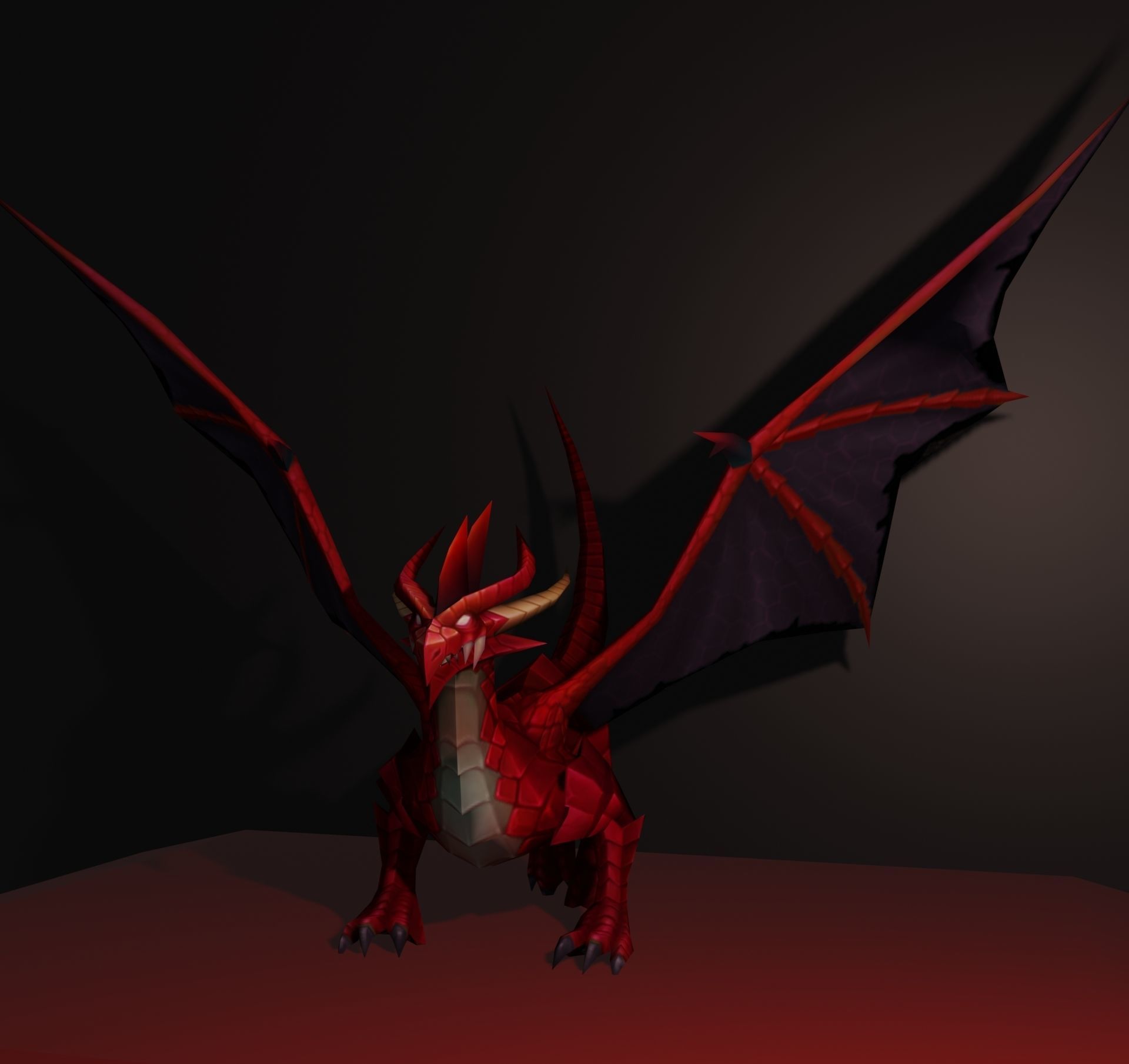 fire dragon  3D model_1