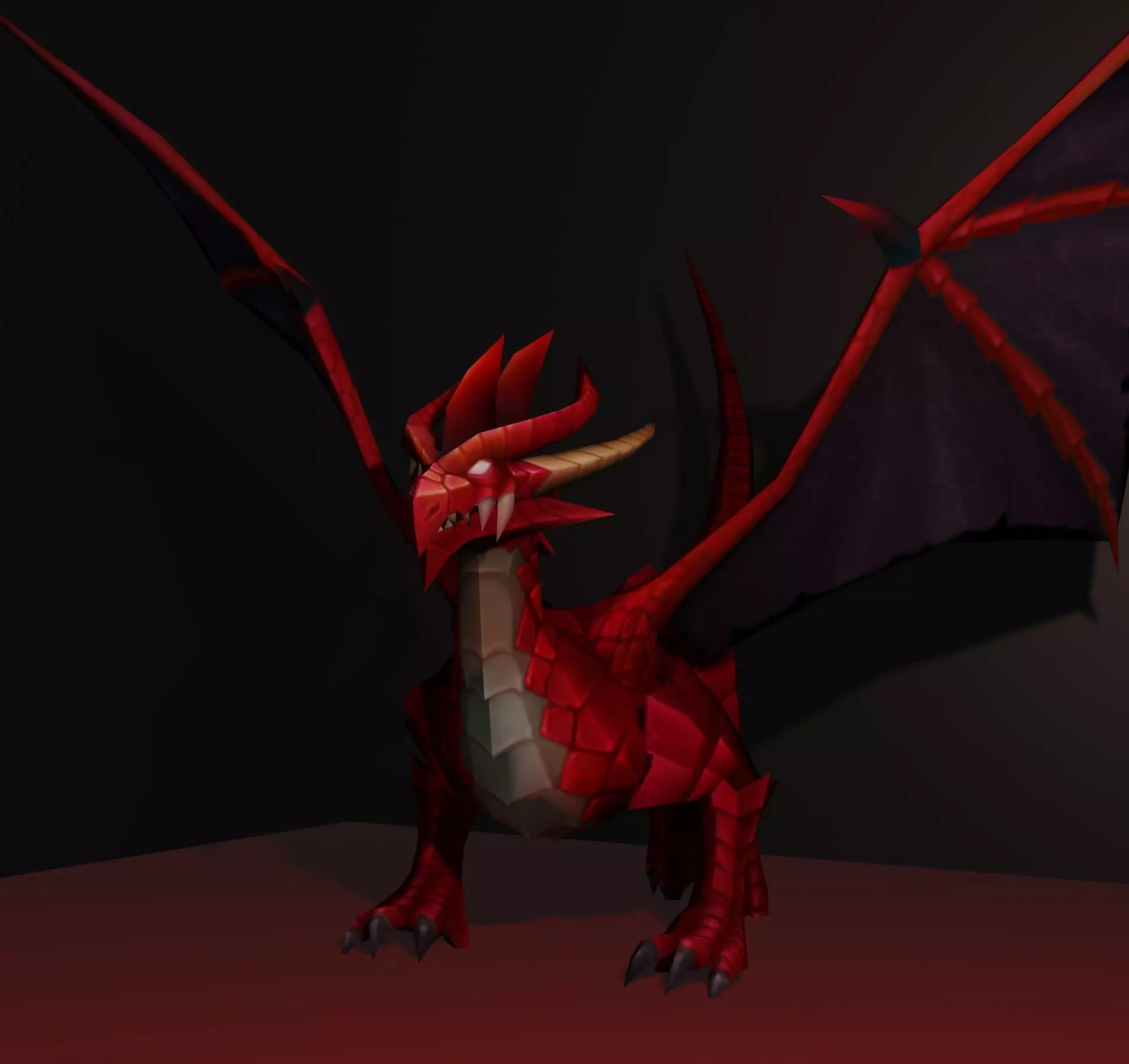 fire dragon  3D model_0