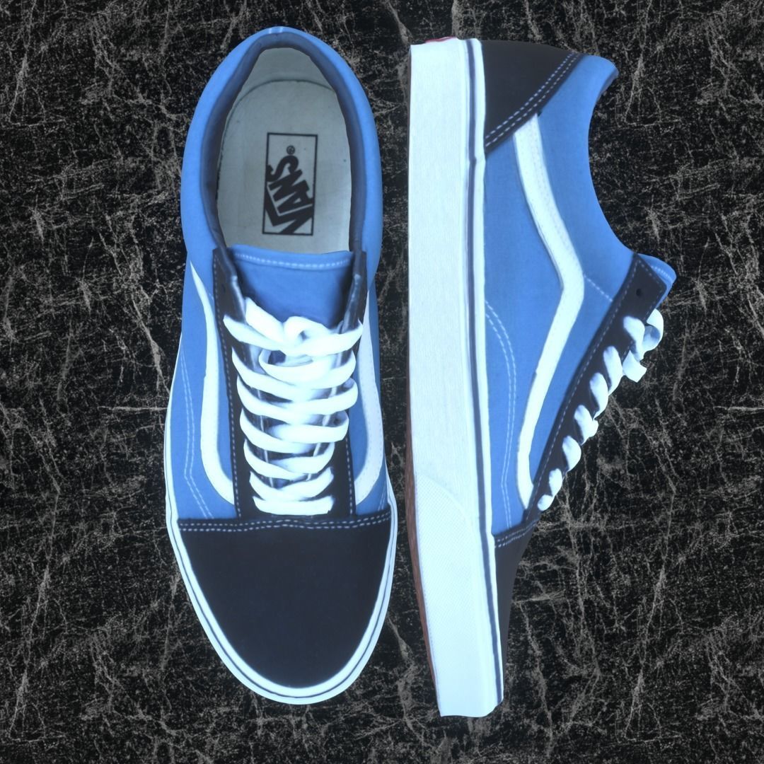 VANS 3D SHOES - BLUE Low-poly 3D model_3