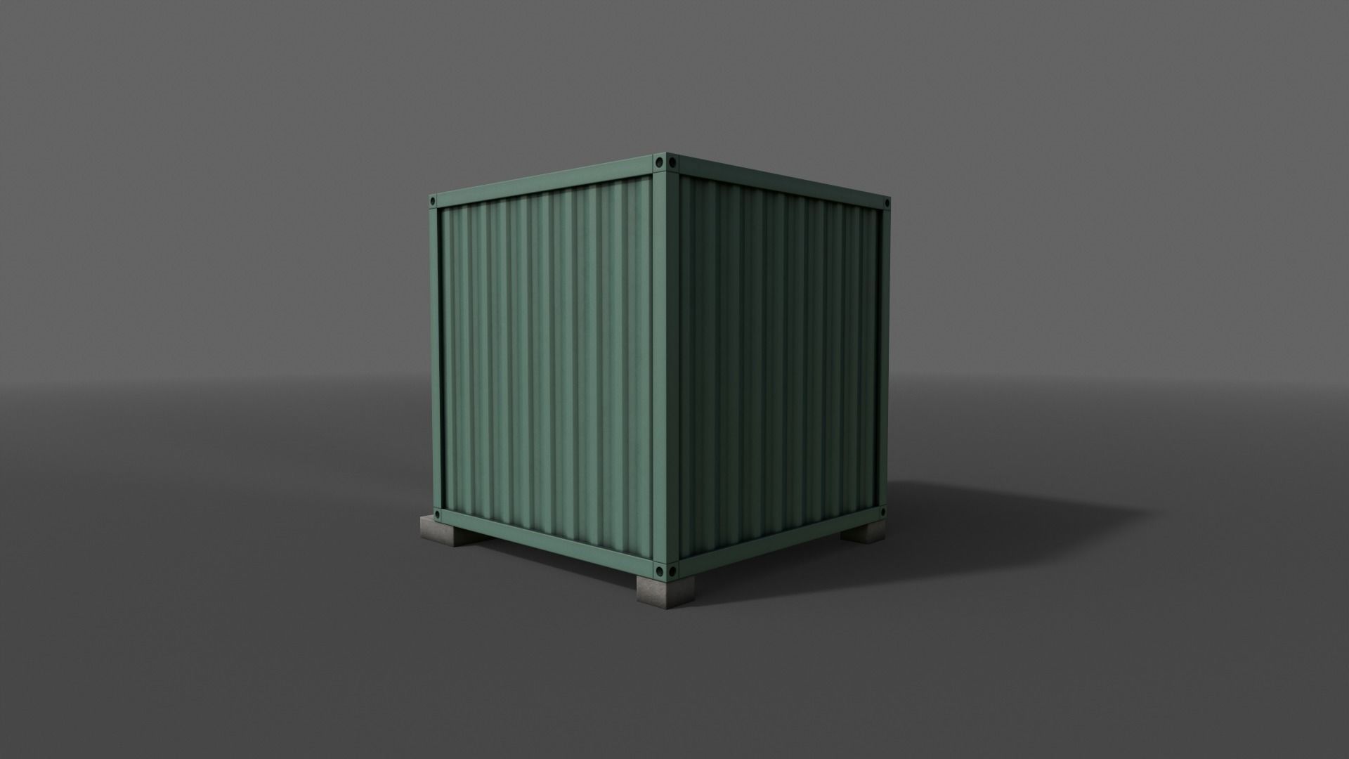 PBR Container House BA V4 Low-poly 3D model_17