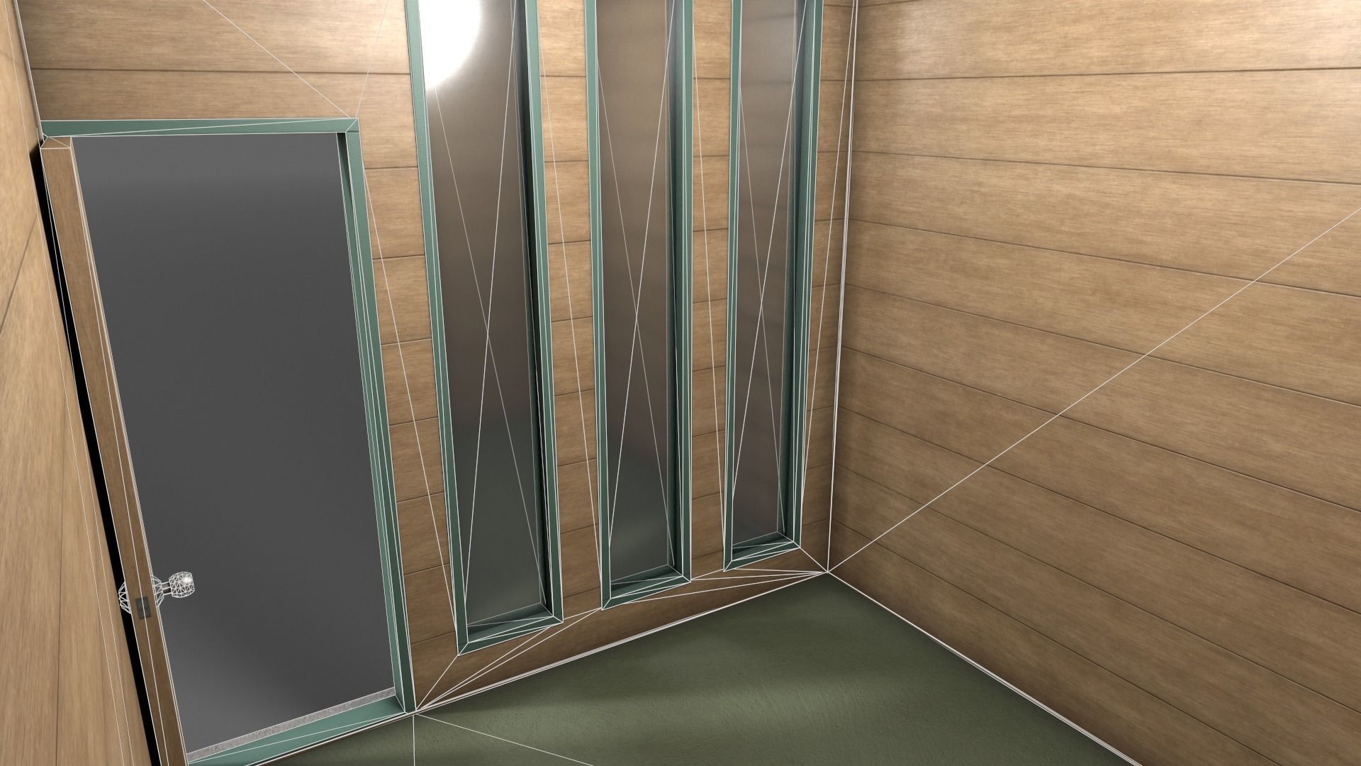 PBR Container House BA V4 Low-poly 3D model_16