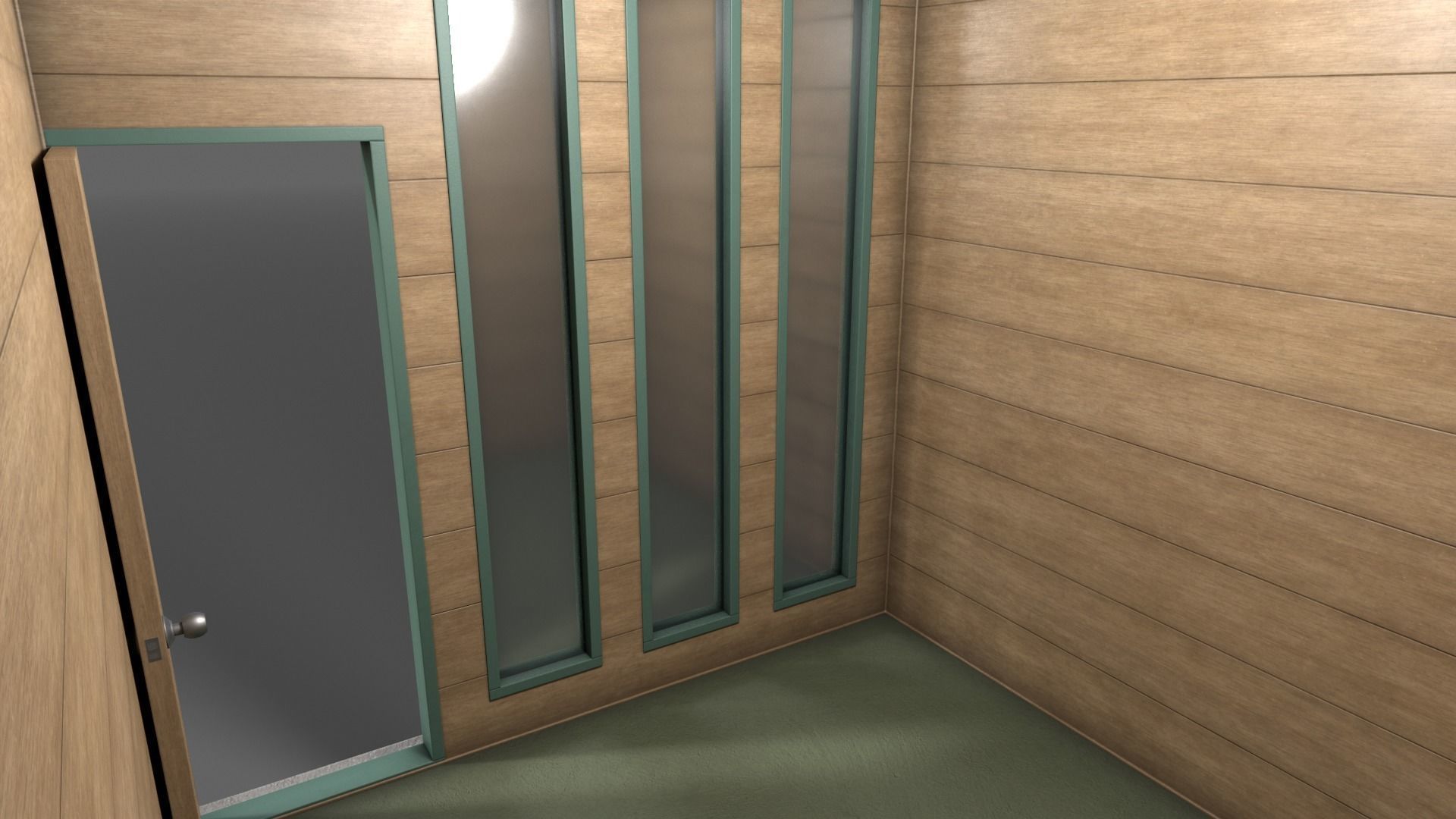 PBR Container House BA V4 Low-poly 3D model_15