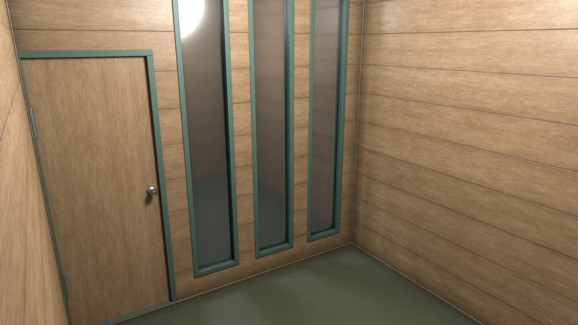 PBR Container House BA V4 Low-poly 3D model_14