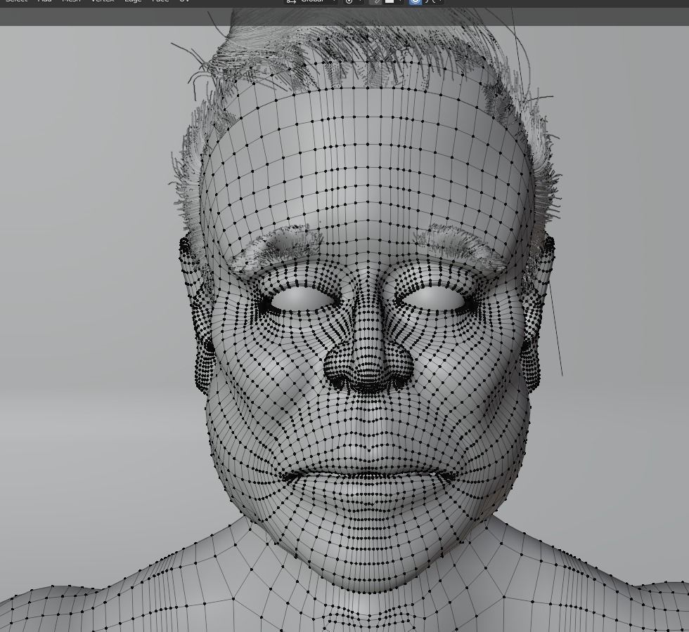 Elon musk caricature 3D model_1