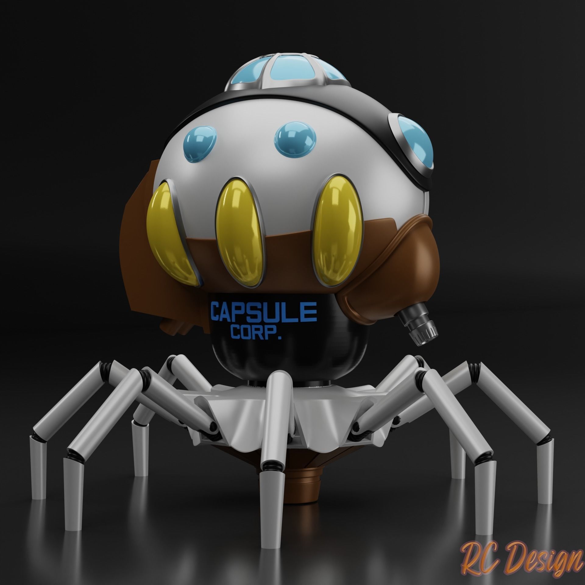 Dragon Ball GT Ship 3D print model_2