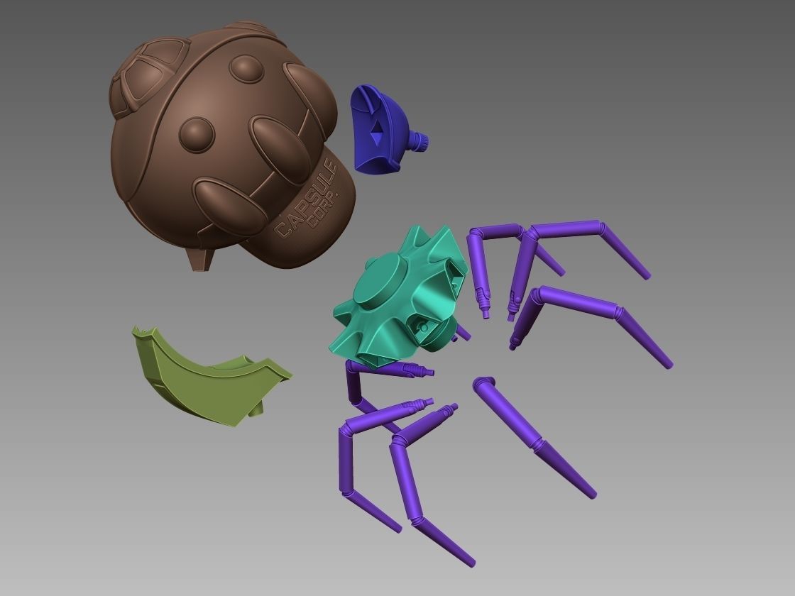 Dragon Ball GT Ship 3D print model_6