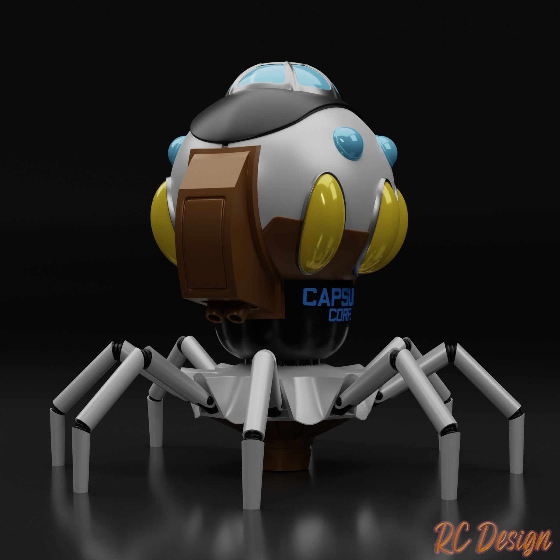 Dragon Ball GT Ship 3D print model_3