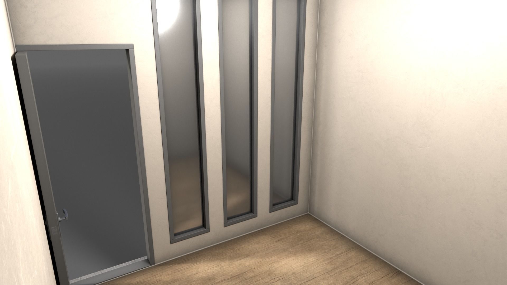 PBR Container House BB V4 Low-poly 3D model_15