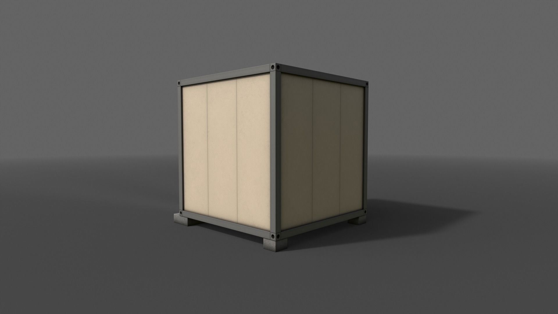 PBR Container House BB V4 Low-poly 3D model_17