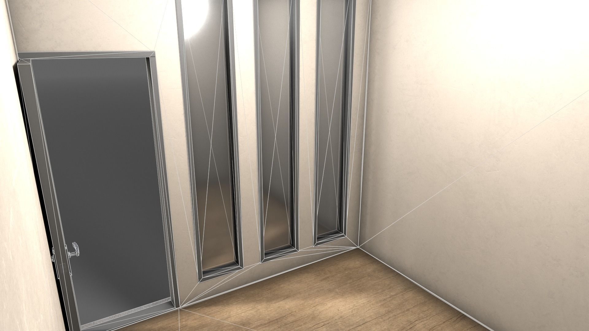 PBR Container House BB V4 Low-poly 3D model_16