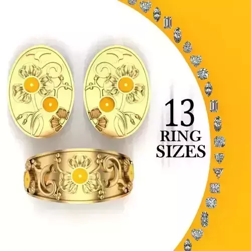 Headset  with pattern on surface with enamel