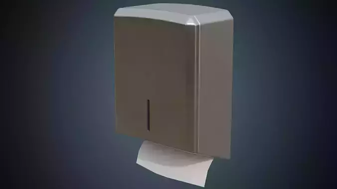 Paper Towel Dispenser 1A Low-poly 3D model