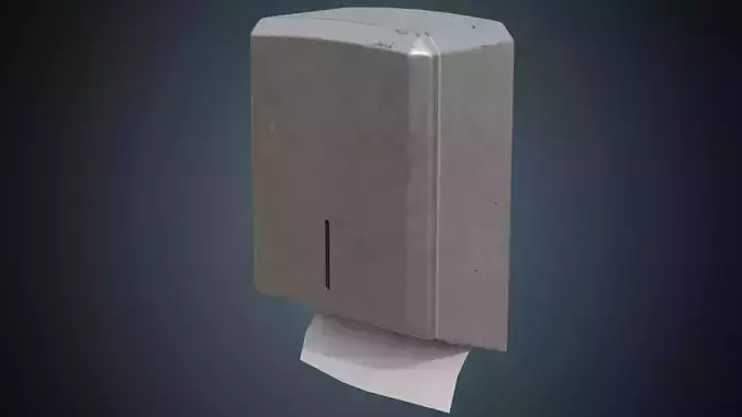 Paper Towel Dispenser 1B Low-poly 3D model