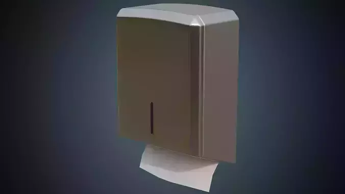 Paper Towel Dispenser 1 Basic Low-poly 3D model