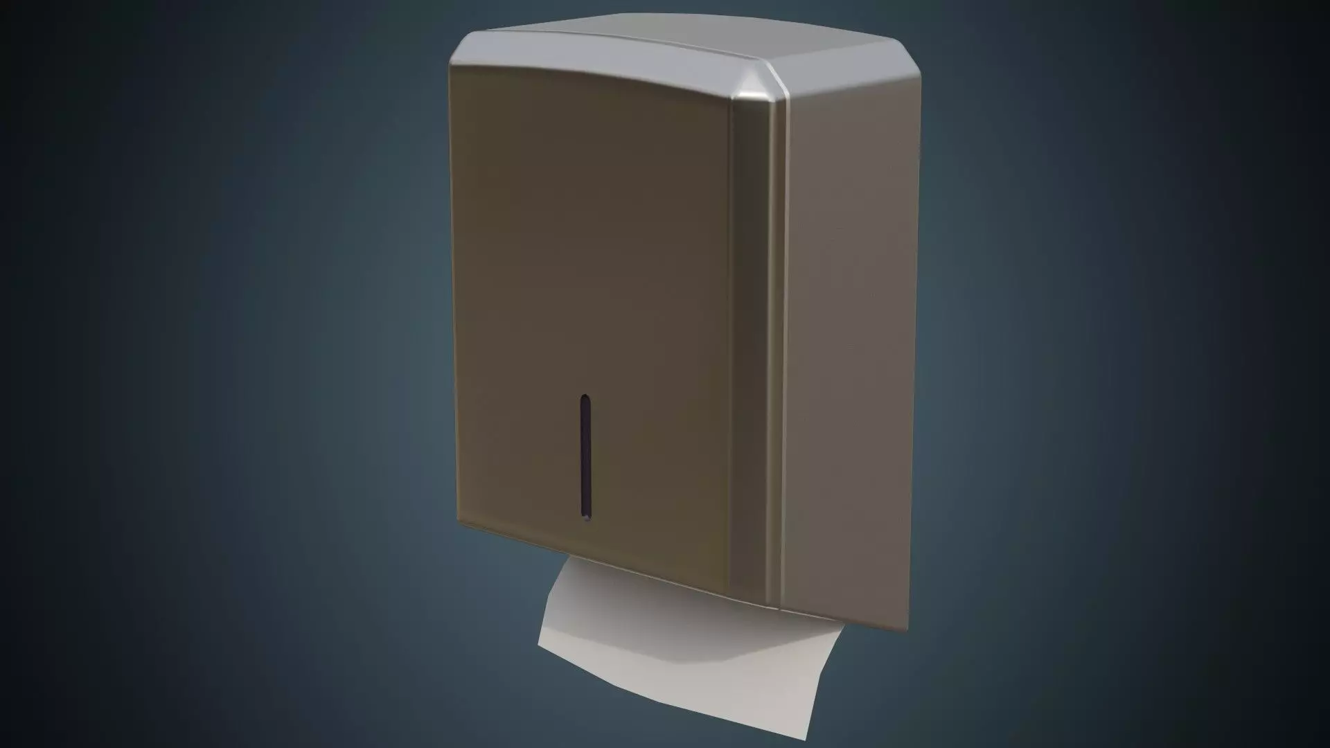 Paper Towel Dispenser 1 Basic Low-poly 3D model_0