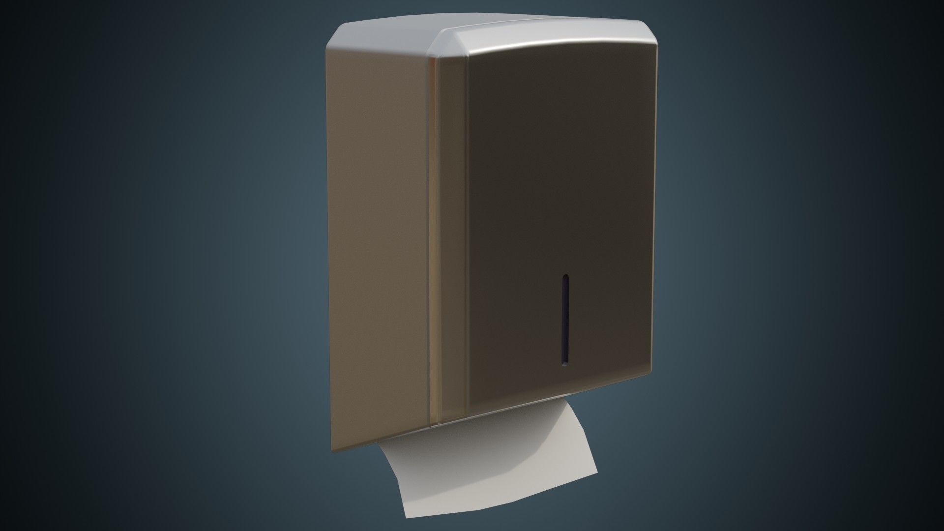 Paper Towel Dispenser 1 Basic Low-poly 3D model_1
