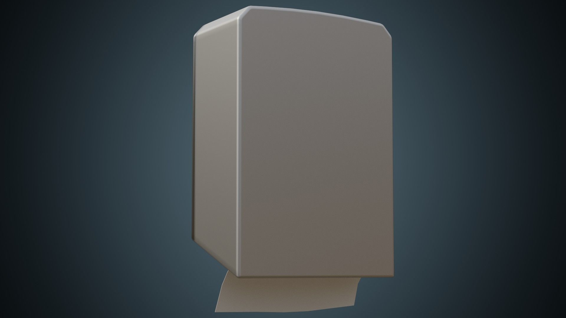 Paper Towel Dispenser 1 Basic Low-poly 3D model_3
