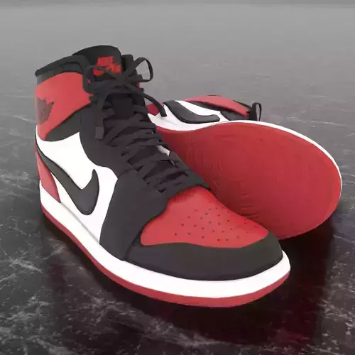 NIKE 3D SHOES - AIR JORDAN RED