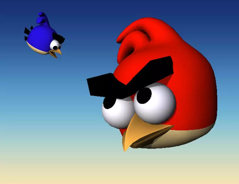 Angry birds Free 3D model_0