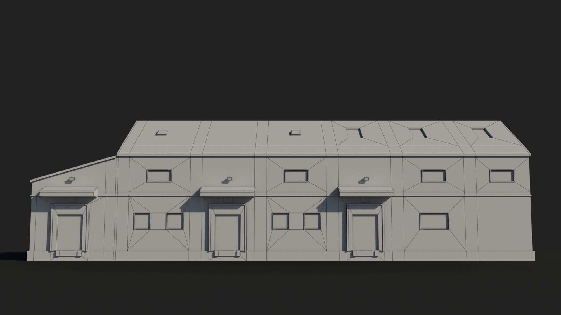 Factory x12 Low-poly 3D model_6