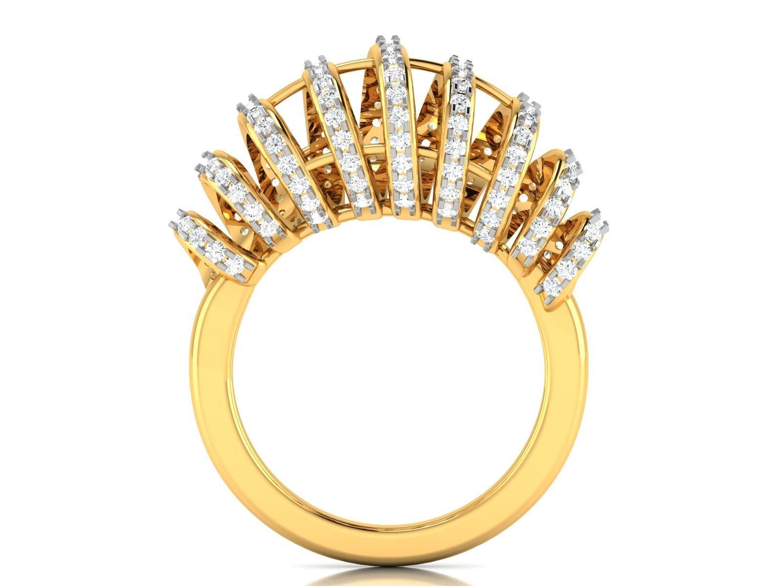 Diamond Ring For Women 3d Print Model 3D print model_6