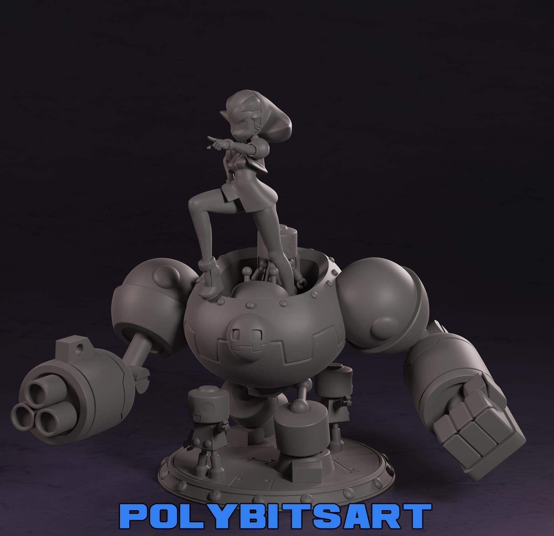 Mega Man Legends Tron Bonne 3D print model_12