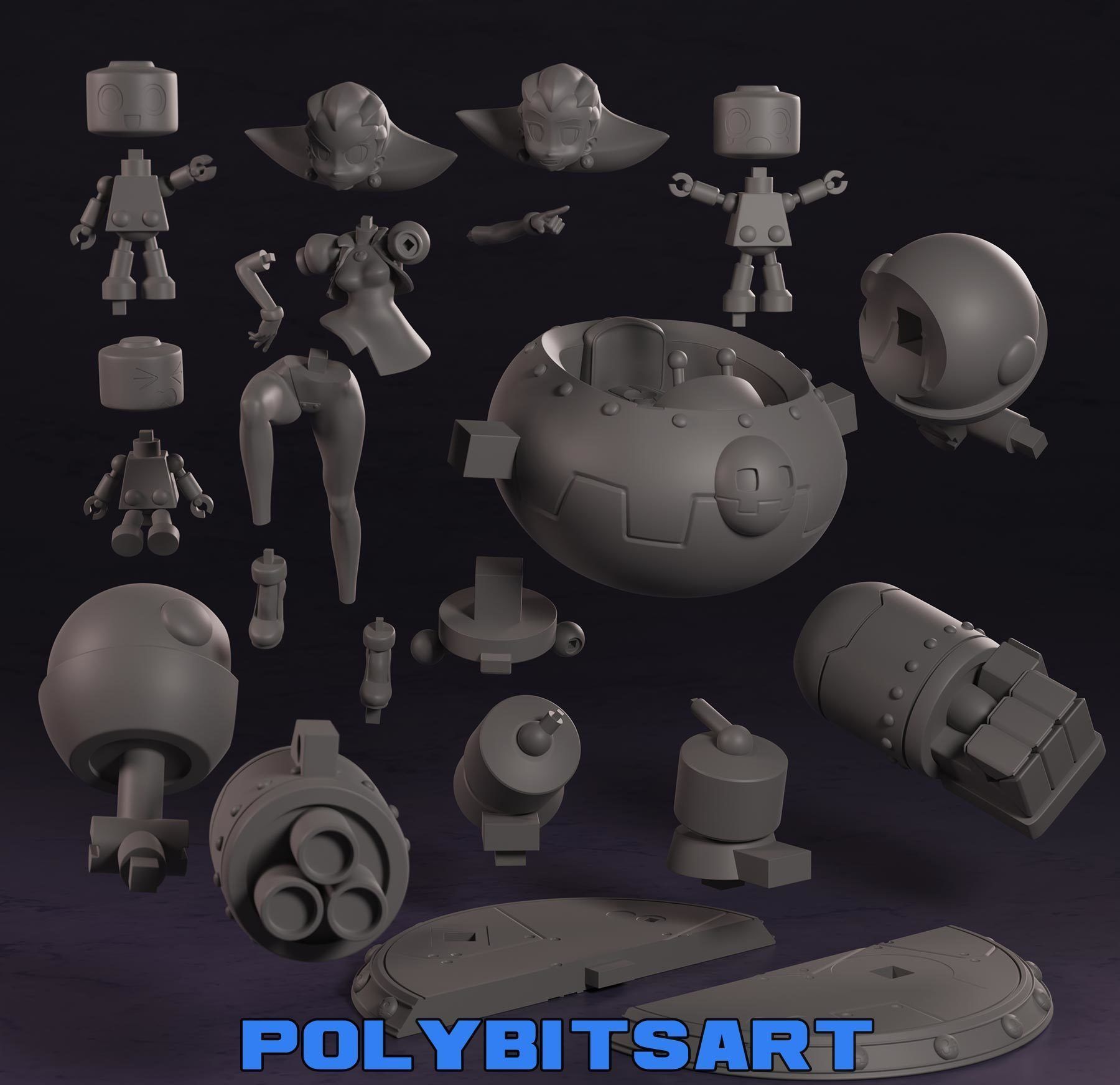 Mega Man Legends Tron Bonne 3D print model_13