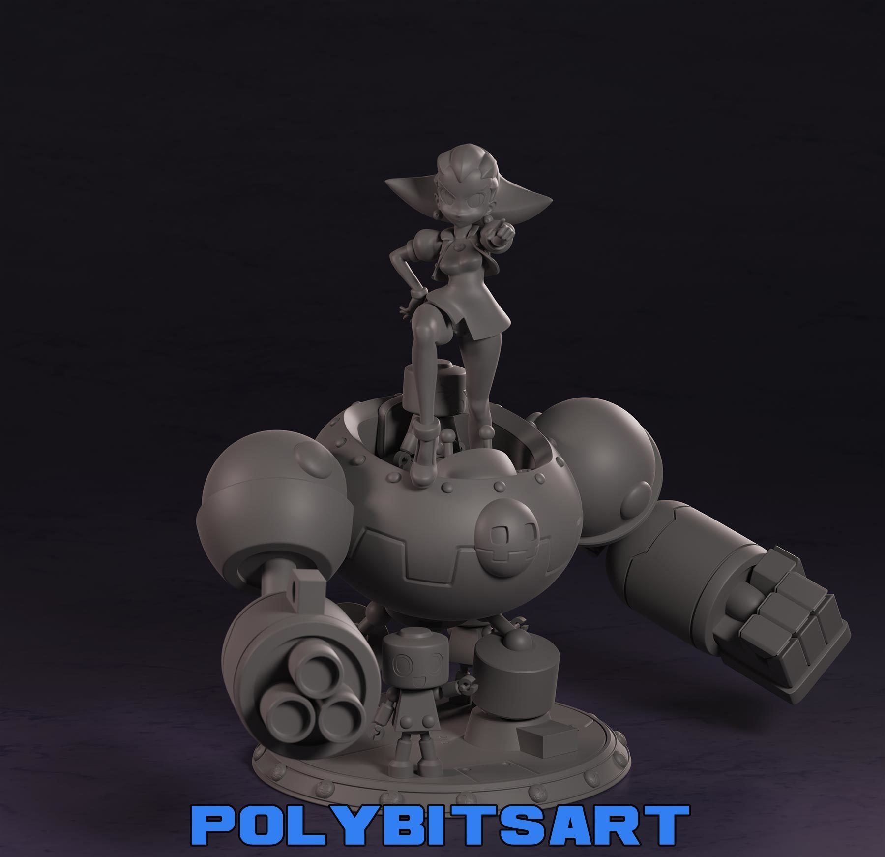 Mega Man Legends Tron Bonne 3D print model_2