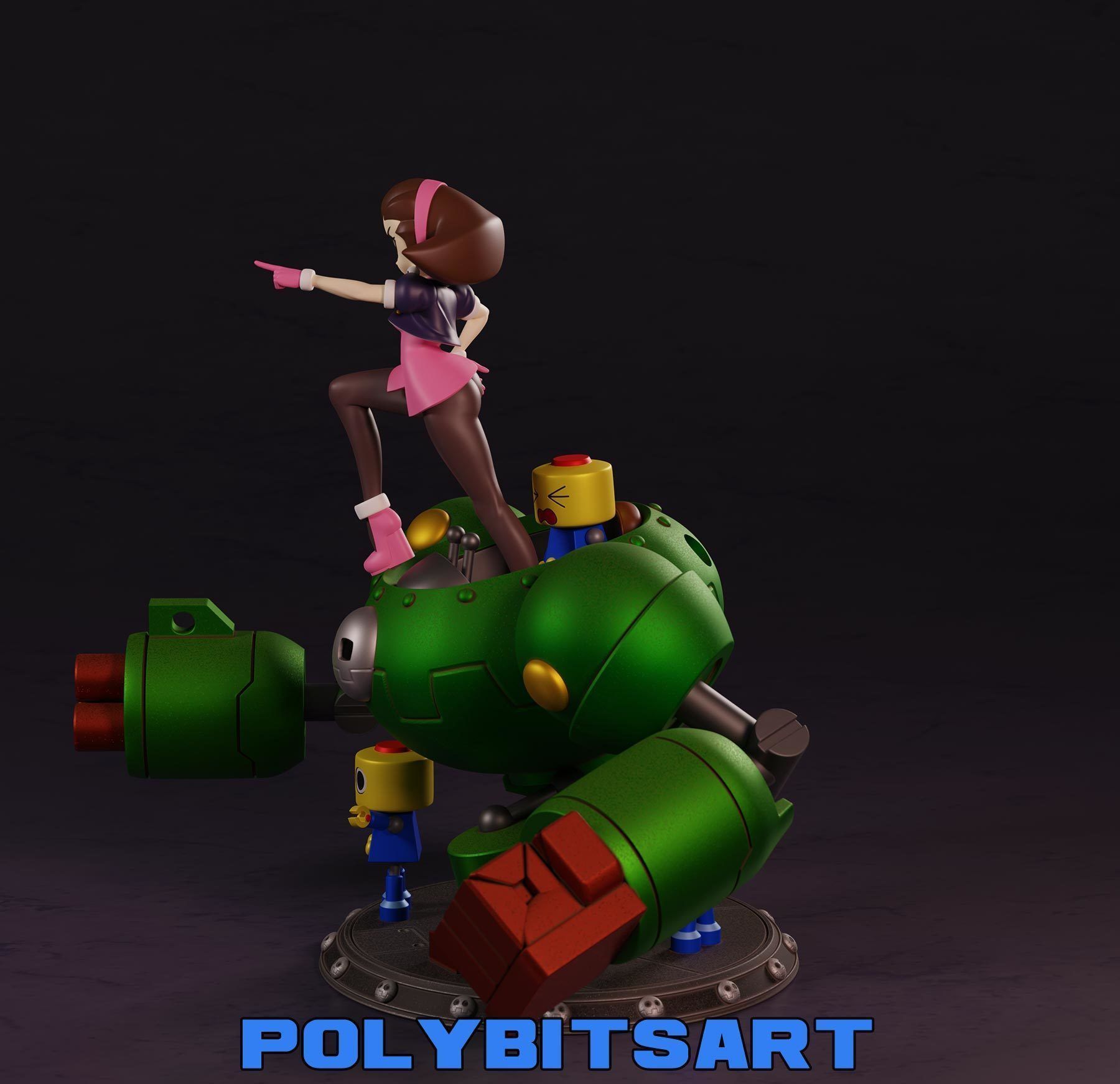 Mega Man Legends Tron Bonne 3D print model_9