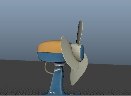 RETRO FAN Low-poly 3D model_18