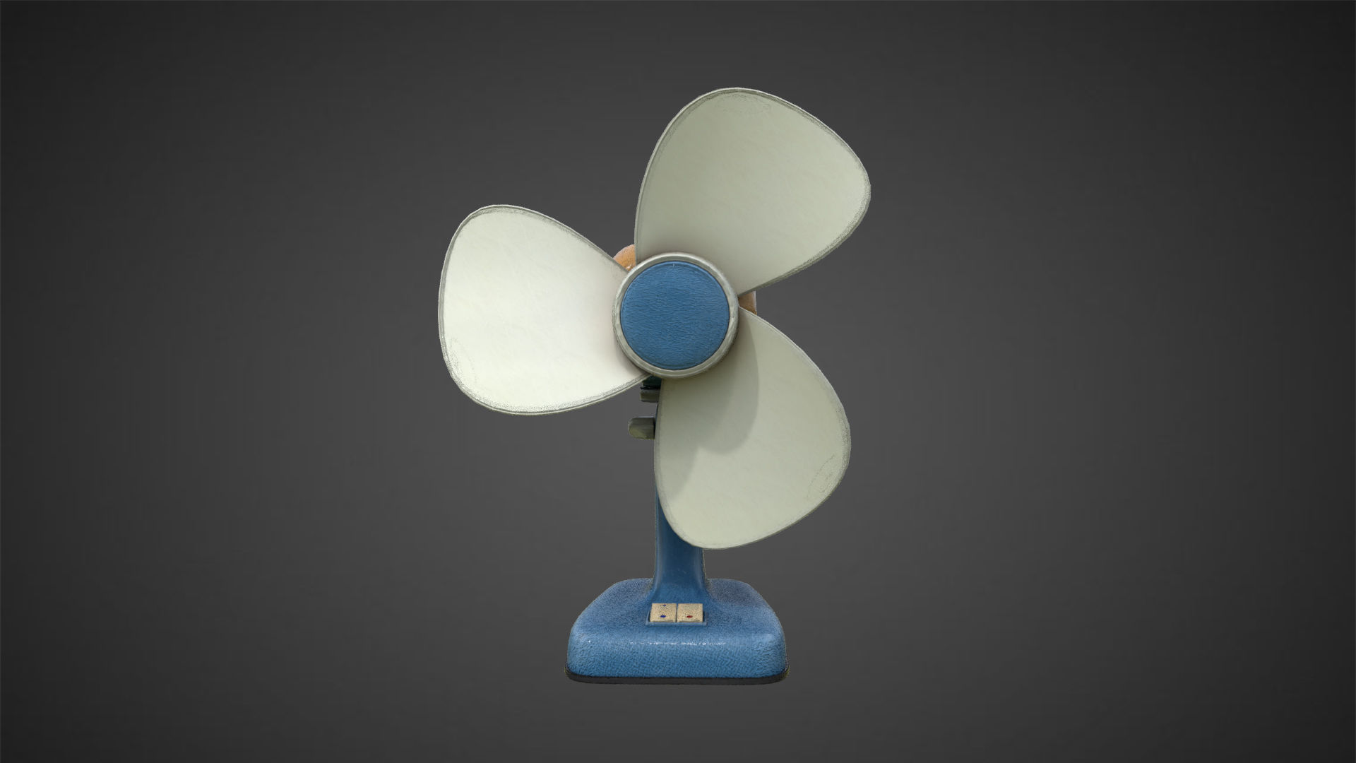 RETRO FAN Low-poly 3D model_5