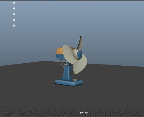 RETRO FAN Low-poly 3D model_22