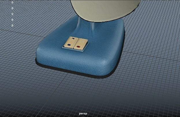 RETRO FAN Low-poly 3D model_25
