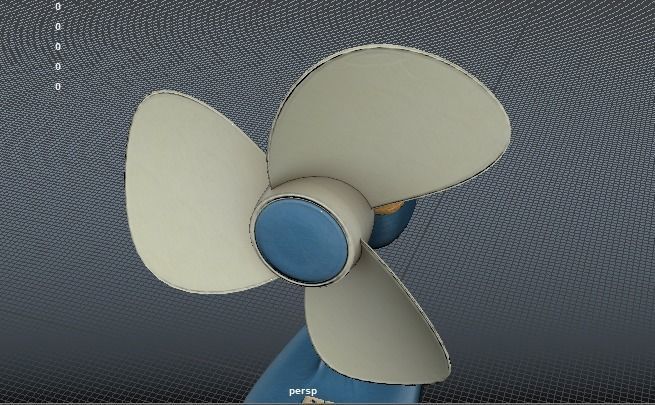RETRO FAN Low-poly 3D model_20