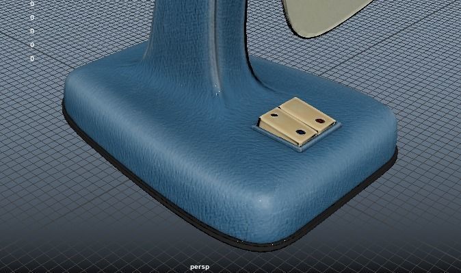 RETRO FAN Low-poly 3D model_24