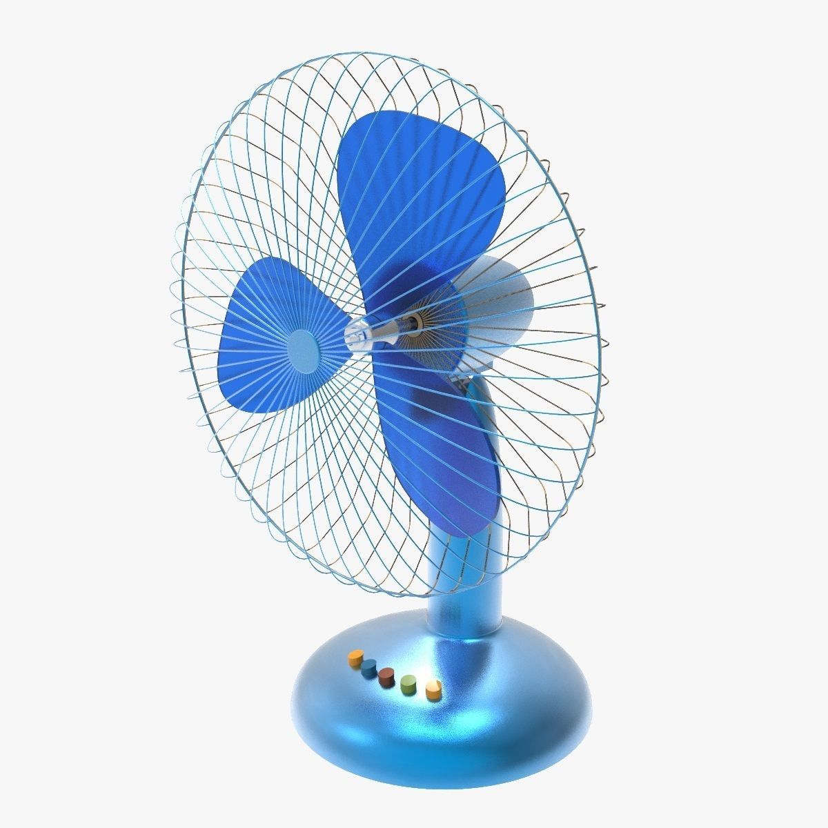 Table Fan 3D model_1