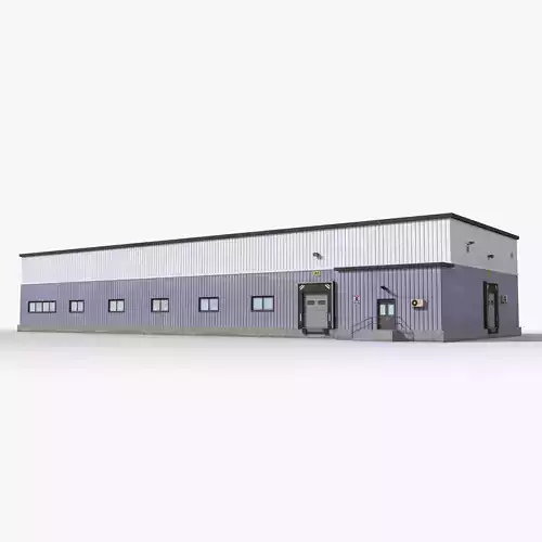 Factory x23 Low-poly 3D model