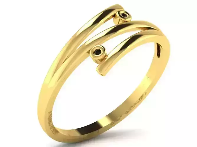 Diamond Ring For Women 3d Print Model