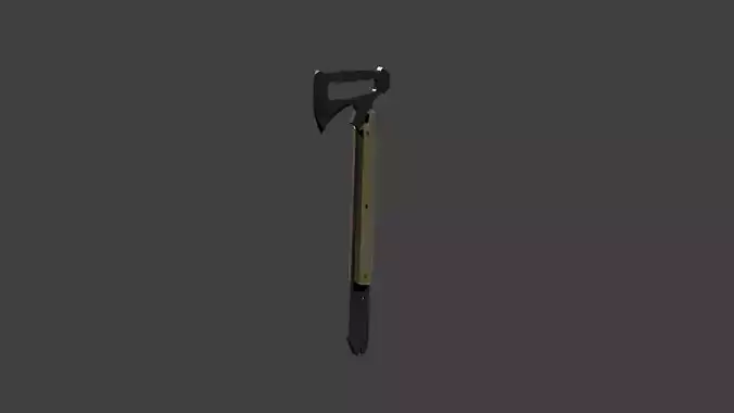 Low-Poly Military Tomahawk Free low-poly 3D model