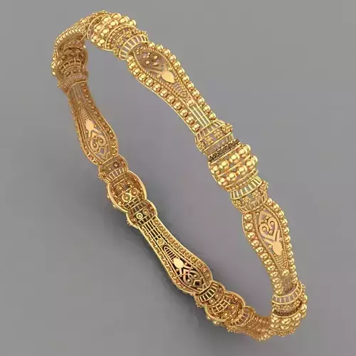 Traditional indian Banle for Women 3D print model