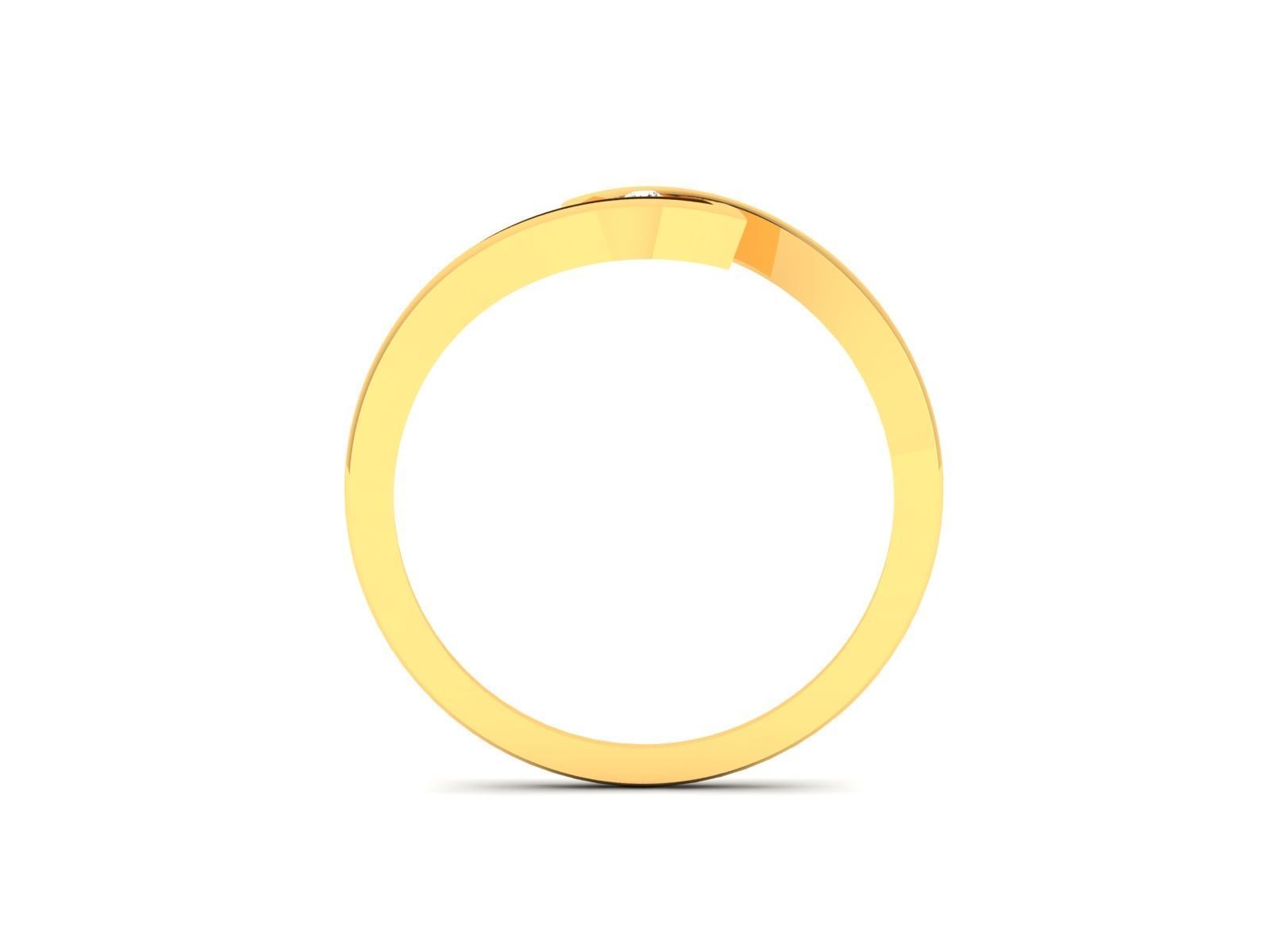 Diamond Ring For Women 3d Print Model 3D print model_6