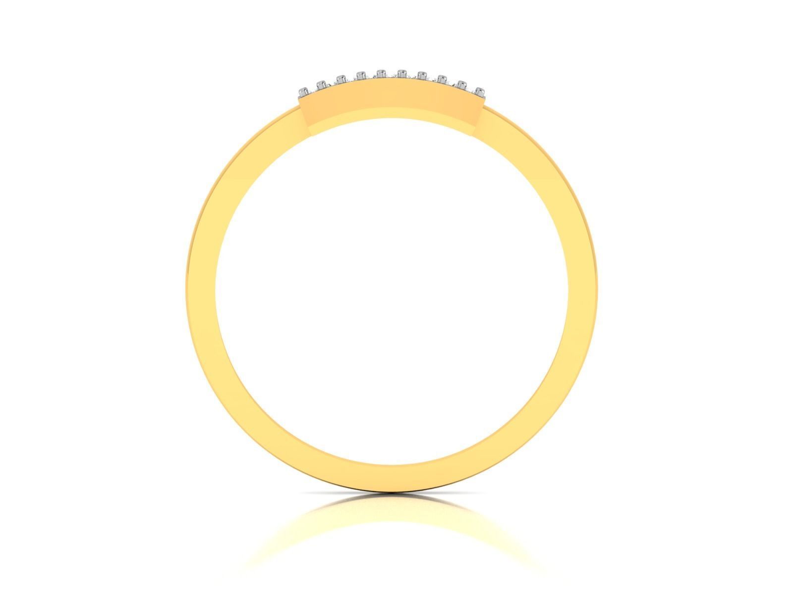 Diamond Ring For Women 3d Print Model 3D print model_5