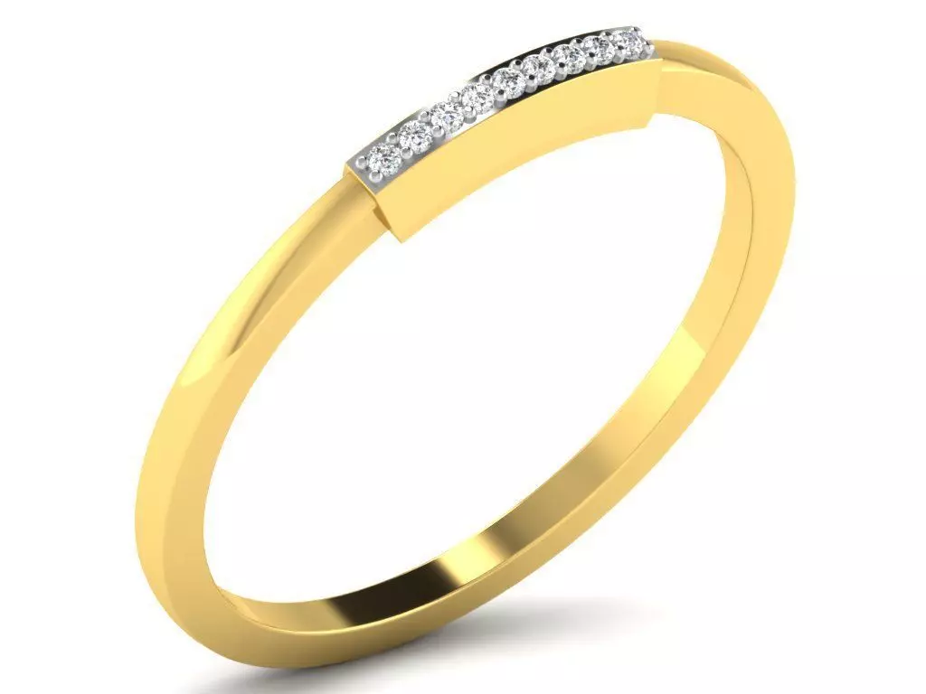 Diamond Ring For Women 3d Print Model 3D print model_0