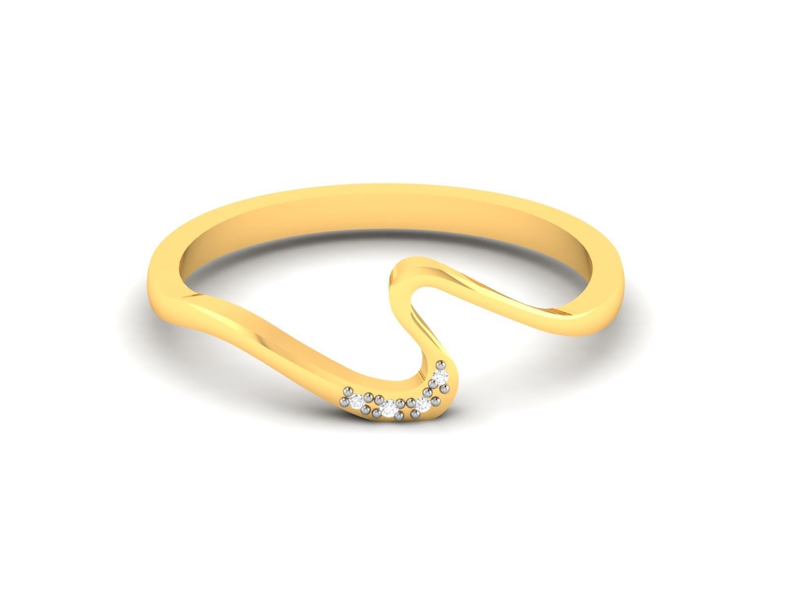 Diamond Ring For Women 3d Print Model 3D print model_9