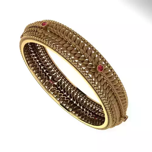 Traditional indian Banle for Women 3D print model 3D print model