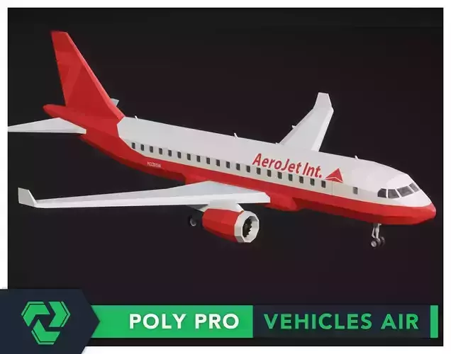 Poly Pro Vehicles Air Low-poly 3D model