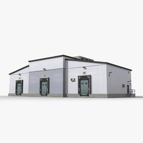 Factory x30 Low-poly 3D model