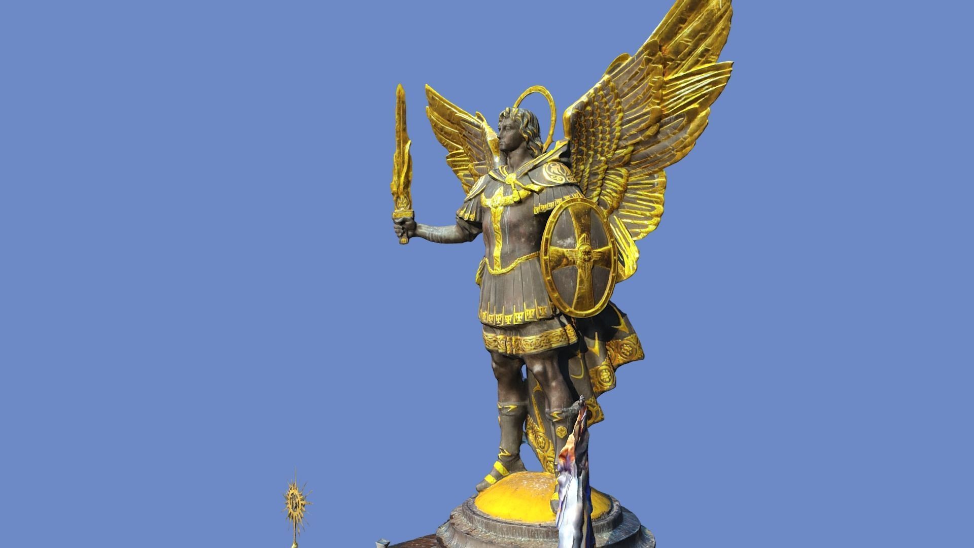3D model - Michael Archangel - Kyiv Ukraine - usdz gltf obj 3D model_21